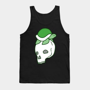 Green Skull Turtle Tank Top